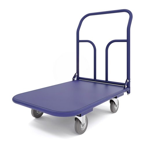 Тележка платформенная ТП 7 (г/п 550 кг, 1400x800 мм, колеса серая резина 200 мм)