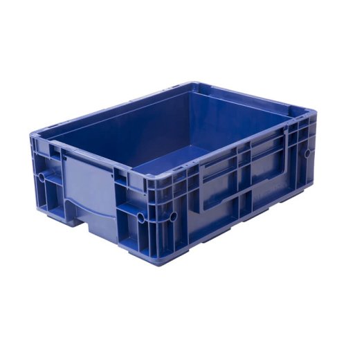 Пластиковый контейнер KLT 4315 универсальный синий, сплошной,  396х297х148 мм
