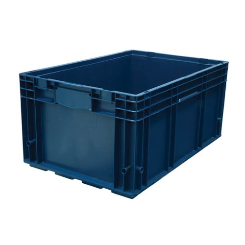 Пластиковый контейнер KLT 6429 универсальный синий, сплошной, 594х396х280 мм