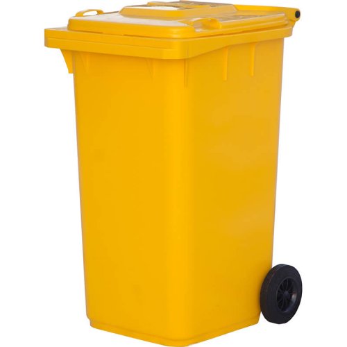 Мусорный контейнер п/э МКТ-240 желтый (240 л)