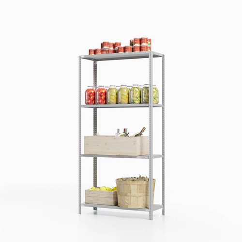 Стеллаж для погреба ТС Лайт, 1800x1000x400 мм. Полки: 4 шт. металл (ТС 18100440)