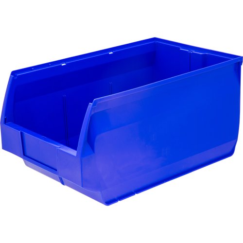 Пластиковый контейнер для склада Verona, синий, сплошной (250х150х130)