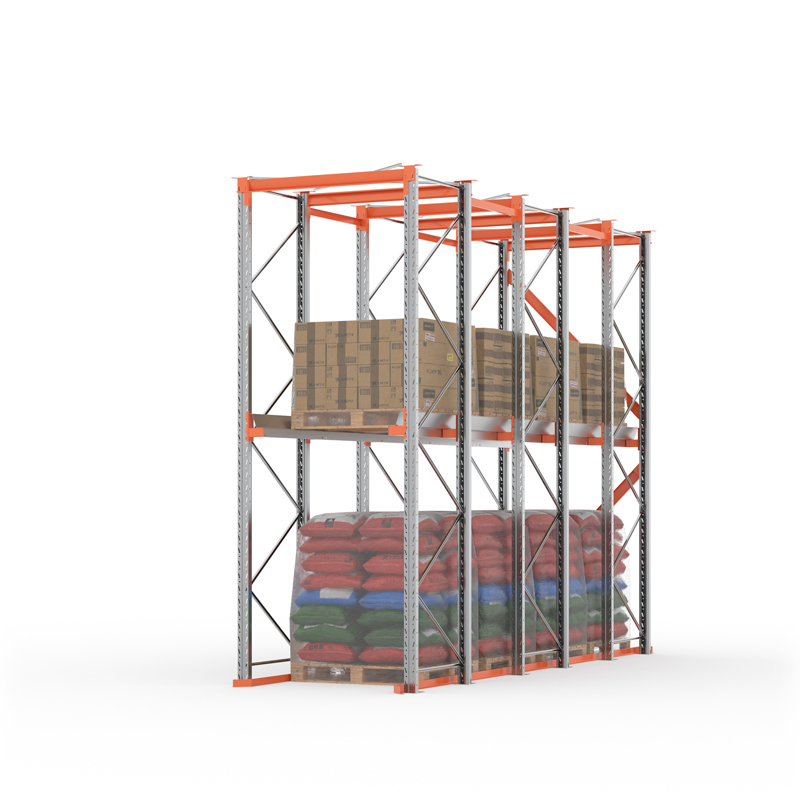 Стеллаж набивной паллетный 4000х5000х1000 (85.1.5). Ярусы: пол+1