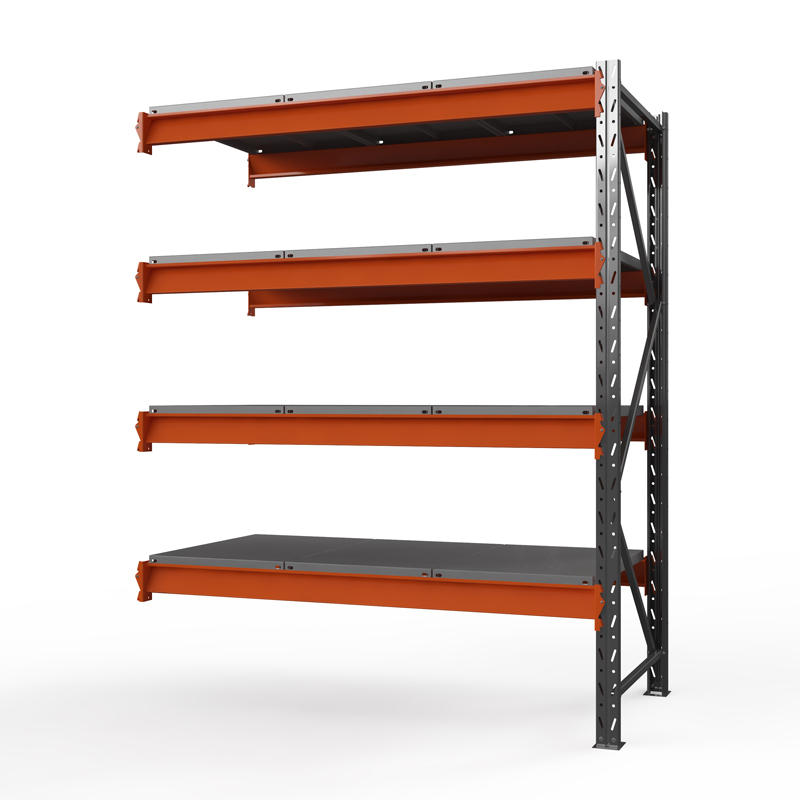 Секция приставная стеллажа металлического Оптима, 2500x1250x785 мм. Ярусы: 4 шт. метал.