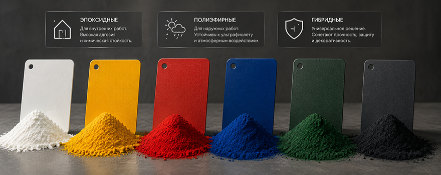 Типы порошковых красок