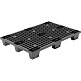 Поддон пластиковый TR 1208 LP (1500 кг, 1200x800x140, перфорированный вкладываемый на ножках, черный) – изображение №1