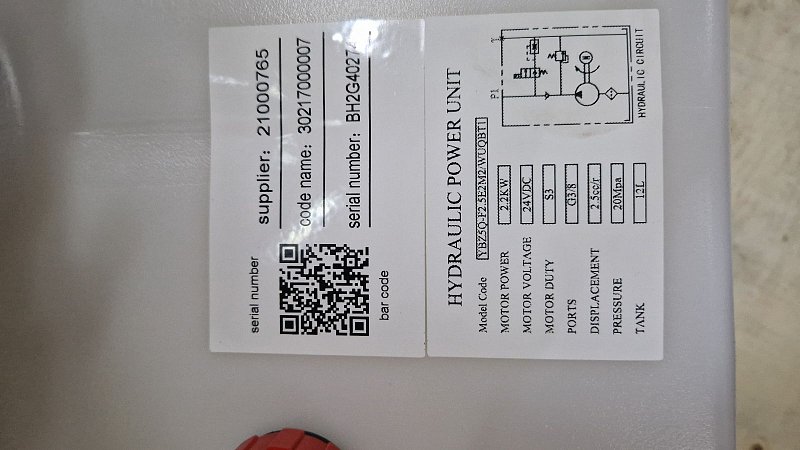 Гидростанция в сборе с бачком, помпой и электромотором 30217000007 XILIN (Ningbo Ruyi) для CDDR15-III