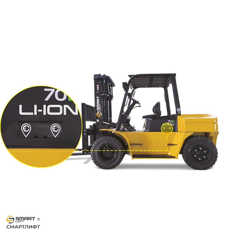 Электропогрузчик EFL1002 (10000 кг; 6 м; li-ion 80В / 820Ач) СМАРТЛИФТ (SMARTLIFT) – изображение №2