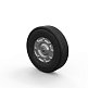 Колесо ⌀250 мм, усиленное, литая резина – изображение №1